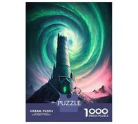 Rompecabezas De 1000 Piezas para Adolescentes Rompecabezas Aurora Spiral Rompecabezas para Adultos Juegos Relajantes Alivia El Estrés Difícil Y Desafiante 52x38cm/1000pcs