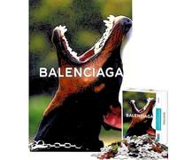 Rompecabezas de 1000 Piezas para Adolescentes Rompecabezas Balenciaga con póster de Perro Difícil y desafiante Decoración artística para el hogar Juguetes antiestrés Apto para Mayores de 14 años