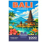 Rompecabezas De 1000 Piezas para Adolescentes Rompecabezas Bali, Indonesia Travel Juego Práctico Carrera De Velocidad Manual Oferta como Regalos para Toda La Familia 52x38cm/1000pcs