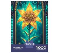 Rompecabezas De 1000 Piezas para Adolescentes Rompecabezas Beautiful Golden Flower Rompecabezas Juegos Relajantes Una Obra De Arte Cumpleaños 38x26cm/1000pcs