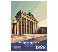 Rompecabezas De 1000 Piezas para Adolescentes Rompecabezas Berlin Brandenburg Gate Rompecabezas para Adultos Juegos Relajantes Alivia El Estrés Difícil Y Desafiante 38x26cm/1000pcs