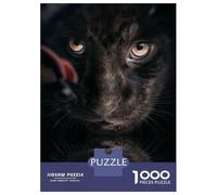 Rompecabezas De 1000 Piezas para Adolescentes Rompecabezas Black Jaguar Cub Rompecabezas para Adultos Juego Práctico Patrón De Montaje 38x26cm/1000pcs