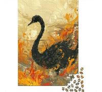 Rompecabezas De 1000 Piezas para Adolescentes Rompecabezas Black Swan Art Print-6 Rompecabezas Juguetes DIY Decoración del Hogar Regalos Y Cumpleaños Únicos 70x50cm/1000pcs