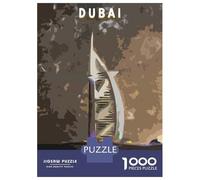 Rompecabezas De 1000 Piezas para Adolescentes Rompecabezas Burj Al Arab Dubai Poster Rompecabezas para Adultos Juego Familiar Análisis Y Lógica Cumpleaños 52x38cm/1000pcs