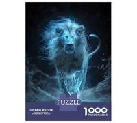 Rompecabezas De 1000 Piezas para Adolescentes Rompecabezas Celestial White Lion Rompecabezas para Adultos Juego Familiar Análisis Y Lógica Cumpleaños 38x26cm/1000pcs