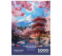 Rompecabezas De 1000 Piezas para Adolescentes Rompecabezas Cherry Blossom Serenity-32 Rompecabezas para Adultos Juego Práctico Una Obra De Arte para Cumpleaños, Navidad 70x50cm/1000pcs
