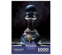 Rompecabezas De 1000 Piezas para Adolescentes Rompecabezas Chess Pawn Earth Rompecabezas Juegos Relajantes Una Obra De Arte Cumpleaños 70x50cm/1000pcs
