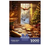 Rompecabezas De 1000 Piezas para Adolescentes Rompecabezas Christmas Cookie Baking Rompecabezas Juego De Ingenio Mejora La Memoria Difícil Y Desafiante 52x38cm/1000pcs
