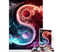 Rompecabezas de 1000 Piezas para Adolescentes Rompecabezas cinematográfico Yin y Yang Juguete Decorativo de Pared Regalo Divertido Juego Familiar con Piezas aleatorias Totalmente entrelazadas