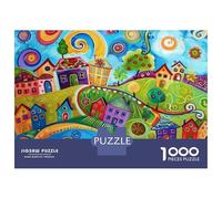 Rompecabezas De 1000 Piezas para Adolescentes Rompecabezas Colorful Whimsical Art Print Rompecabezas para Adultos Juego Práctico Patrón De Montaje 70x50cm/1000pcs