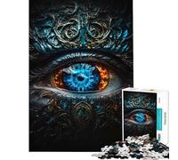 Rompecabezas de 1000 Piezas para Adolescentes Rompecabezas con diseño de Ojo místico Actividades Divertidas para Hacer en casa Arte de Pared Juego práctico para Mayores de 14 años Juego
