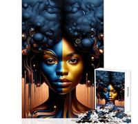 Rompecabezas de 1000 Piezas para Adolescentes Rompecabezas con Retrato Abstracto Vibrante Juguete para decoración de Pared Regalo de cumpleaños Juego práctico colección de Artistas Bellas Artes