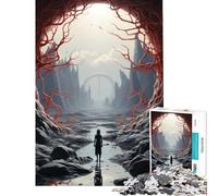 Rompecabezas de 1000 Piezas para Adolescentes Rompecabezas Crimson Mystery Gatevay Difícil y desafiante Una Obra de Arte Juegos Divertidos Adecuado para Personas de 14 años en adelante 50x75cm