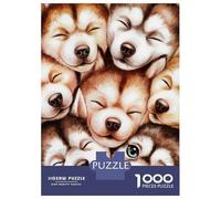 Rompecabezas De 1000 Piezas para Adolescentes Rompecabezas Cute Husky Puppies Rompecabezas Juego De Ingenio Mejora La Memoria Difícil Y Desafiante 52x38cm/1000pcs