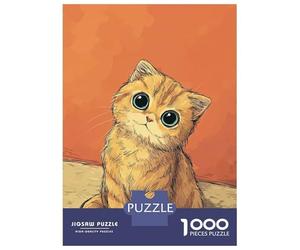Rompecabezas De 1000 Piezas para Adolescentes Rompecabezas Cute Kitten with Big Eyes para Adultos Juego Familiar Análisis Y Lógica Ayuda Al Cerebro A Ejercitarse 70x50cm/1000pcs