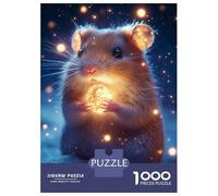 Rompecabezas De 1000 Piezas para Adolescentes Rompecabezas Cute Magic Hamster Rompecabezas para Adultos Juego Práctico Una Obra De Arte para Cumpleaños, Navidad 38x26cm/1000pcs