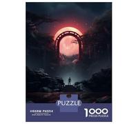 Rompecabezas De 1000 Piezas para Adolescentes Rompecabezas Dark Fantasy Surreal Gate Rompecabezas Juegos Relajantes Una Obra De Arte Cumpleaños 70x50cm/1000pcs