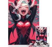 Rompecabezas de 1000 Piezas para Adolescentes Rompecabezas de Anime de Chicas locas Juguetes antiestrés Regalos de cumpleaños Juego de ingenio interacción Entre Padres e Hijos tamaño 38x52cm