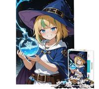 Rompecabezas de 1000 Piezas para Adolescentes Rompecabezas de Anime de una Bruja con poción Difícil y desafiante Una Obra de Arte Juegos Divertidos Apto para Mayores de 14 años 38x26cm