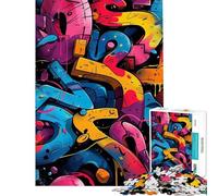 Rompecabezas de 1000 Piezas para Adolescentes Rompecabezas de Arte Callejero y Graffiti para Adultos Juegos relajantes Que mejoran la Memoria Regalos para Amigos y Familiares (tamaño 38x26cm)