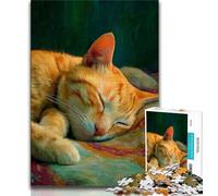 Rompecabezas de 1000 Piezas para Adolescentes Rompecabezas de Arte de Gatos para Adultos para Juegos educativos Juguetes de Regalo para Toda la Familia 75x50cm