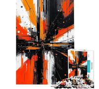 Rompecabezas de 1000 Piezas para Adolescentes Rompecabezas de Arte geométrico Abstracto para Adultos Juguete para decoración de Pared Mejora la Memoria Reduce el estrés Regalos (tamaño 50x75cm)