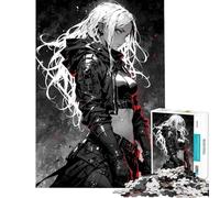 Rompecabezas de 1000 Piezas para Adolescentes Rompecabezas de Asesino Oscuro para Adultos Juegos Familiares Una Obra de Arte un Reto para completar (Tamaño 50x75cm)