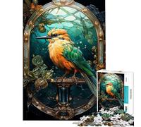 Rompecabezas de 1000 Piezas para Adolescentes Rompecabezas de Aves míticas Juegos Familiares decoración del hogar interacción Entre Padres e Hijos (tamaño 38x26cm)