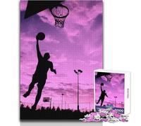 Rompecabezas de 1000 Piezas para Adolescentes, Rompecabezas de Baloncesto, Mates, Juegos educativos, Corte de precisión, Juguetes antiestrés, tamaño 38x52cm