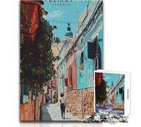 Rompecabezas de 1000 Piezas para Adolescentes,Rompecabezas de Beirut,Juegos Familiares,Corte de precisión,Ideas de Regalo,tamaño 38x52cm