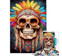 Rompecabezas de 1000 Piezas para Adolescentes Rompecabezas de Calaveras con diseño de sueños psicodélicos Mejora la Memoria Ayuda a ejercitar el Cerebro y es un Juego Educativo para Toda la Familia