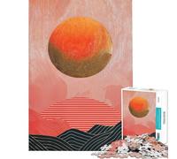 Rompecabezas de 1000 Piezas para Adolescentes Rompecabezas de Capas de Crimson Dune para Adultos Juegos Familiares Una Obra de Arte Que supone un Reto completarla (tamaño 38x52cm)