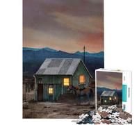 Rompecabezas de 1000 Piezas para Adolescentes Rompecabezas de Casas solitarias para Adultos Juguetes antiestrés decoración Actividades Divertidas en casa (tamaño 38x26cm)