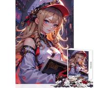 Rompecabezas de 1000 Piezas para Adolescentes Rompecabezas de Chica de Anime con Libro Juguetes para armar Regalos para el Amigo Invisible Juegos Familiares con póster a Juego y Hoja de Trivia
