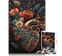 Rompecabezas de 1000 Piezas para Adolescentes, Rompecabezas de corazón Humano, Juego práctico para Mejorar la Memoria, para Mayores de 14 años (tamaño 38x52cm)