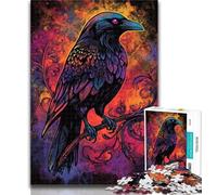 Rompecabezas de 1000 Piezas para Adolescentes, Rompecabezas de Cuervos para Adultos, Juegos educativos, decoración del hogar, Regalo de cumpleaños, Arte de Pared, 26x38cm