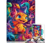Rompecabezas de 1000 Piezas para Adolescentes, Rompecabezas de Dinosaurios bebé para Adultos, un desafío difícil para aliviar el estrés, Regalos de Amigo Secreto (tamaño 75x50cm)