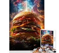 Rompecabezas de 1000 Piezas para Adolescentes Rompecabezas de Dios de Las Hamburguesas Juguetes antiestrés Regalo para cumpleaños Juego práctico Que Ayuda a ejercitar el Cerebro tamaño 38x26cm