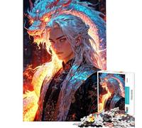 Rompecabezas de 1000 Piezas para Adolescentes Rompecabezas de El Príncipe Dragón para Adultos Juegos Familiares Mejora la Memoria cumpleaños y Ocasiones Especiales (Tamaño 50x75cm)
