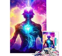 Rompecabezas de 1000 Piezas para Adolescentes Rompecabezas de energía cósmica Actividades Divertidas para Hacer en casa Arte de Pared Juego práctico para Mayores de 14 años Juego de Rompecabezas