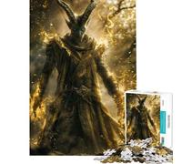 Rompecabezas de 1000 Piezas para Adolescentes Rompecabezas de energía Dorada druida Juguetes de decoración para el hogar análisis y lógica cumpleaños (38x26cm)