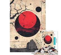 Rompecabezas de 1000 Piezas para Adolescentes Rompecabezas de Esfera carmesí para Adultos Juguete Decorativo para Pared Mejora la Memoria cumpleaños (tamaño 38x52cm)