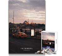 Rompecabezas de 1000 Piezas para Adolescentes, Rompecabezas de Estambul, Juegos Familiares, Corte de precisión, Regalo de cumpleaños, tamaño 38x26cm