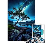 Rompecabezas de 1000 Piezas para Adolescentes Rompecabezas de Estrellas sobre un Lago para Adultos Juguete decoración de Pared decoración Gran Regalo para los Amantes de los Videojuegos