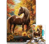 Rompecabezas de 1000 Piezas para Adolescentes, Rompecabezas de Girasol y Caballo para Adultos, un desafío difícil para aliviar el estrés, Regalo de Amigo Secreto (tamaño 38x26cm)