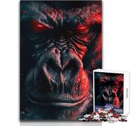 Rompecabezas de 1000 Piezas para Adolescentes, Rompecabezas de Gorila Enojado, diversión Familiar y Noche de Juegos, desafío difícil, Gran Regalo, tamaño 38x52cm
