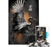 Rompecabezas de 1000 Piezas para Adolescentes Rompecabezas de grulla en Vuelo para Adultos Juegos Familiares Una Obra de Arte Que supone un Reto completarla (tamaño 50x75cm)