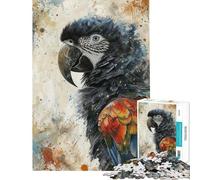 Rompecabezas de 1000 Piezas para Adolescentes Rompecabezas de Guacamayo con Mirada vívida para Adultos Juguetes de Bricolaje Carrera de Velocidad Manual Oferta como Regalo para Toda la Familia