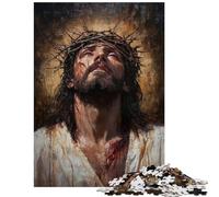 Rompecabezas de 1000 Piezas para Adolescentes Rompecabezas de la Corona de Espinas de Cristo para Adultos Alivia el estrés Interacción Entre Padres e Hijos Regalo de cumpleaños Regalos (38x26cm)