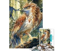 Rompecabezas de 1000 Piezas para Adolescentes Rompecabezas de la Criatura legendaria Grifo para Adultos Juegos Familiares Mejora la Memoria cumpleaños y Ocasiones Especiales